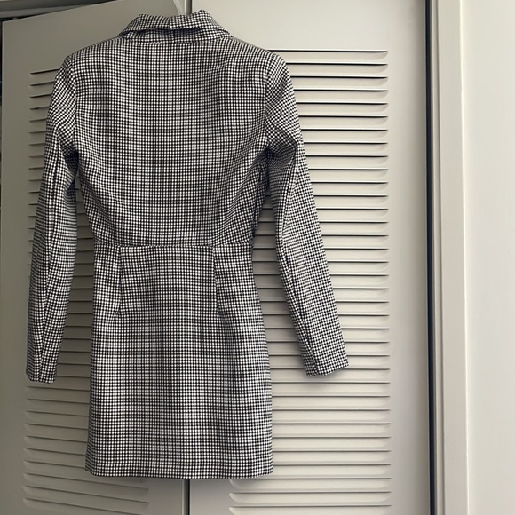Zara Houndstooth Blazer Dress - Picture 8 of 9